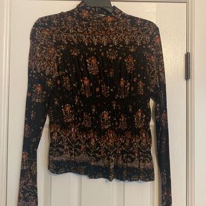 Rebecca Taylor mesh printed turtle neck